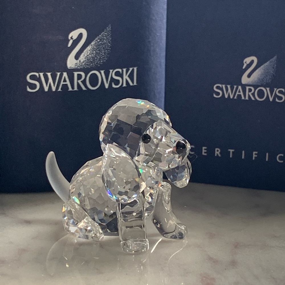 Retired Swarovski Crystal Beagle #0158418